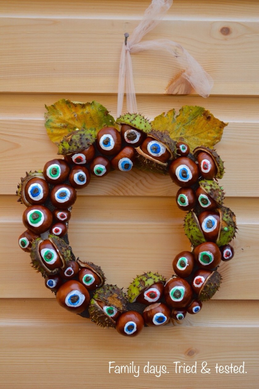 Autumnal Conker Wreath / Halloween Wreath
