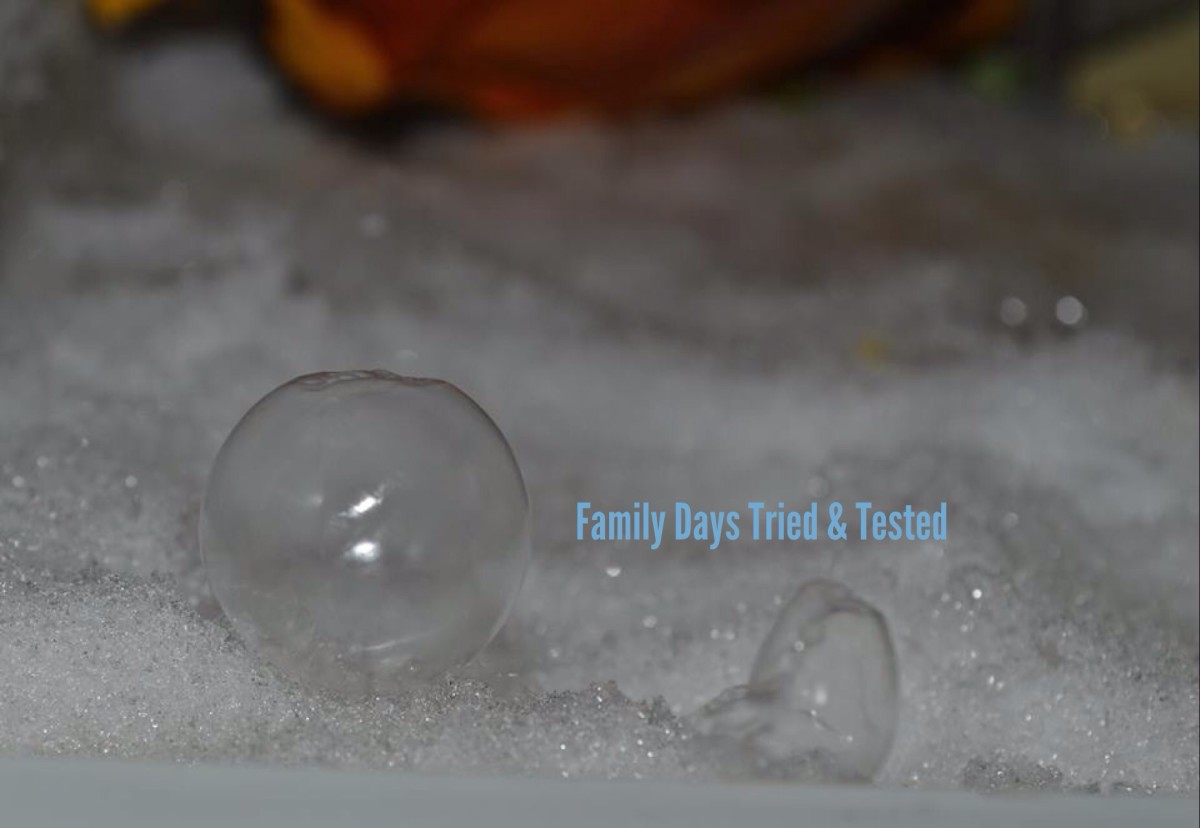 Freezing bubbles in the freezer