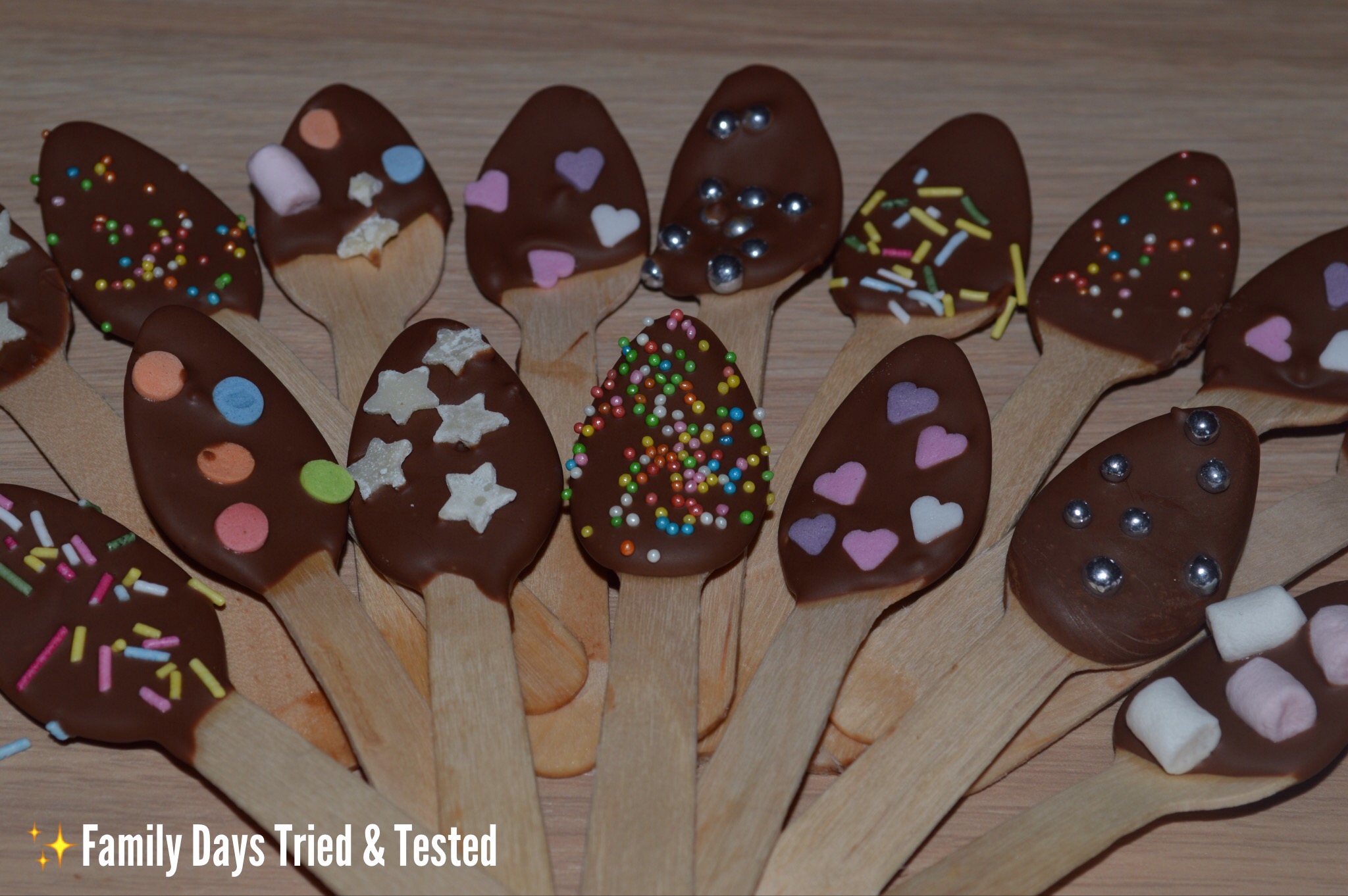 ️️Chocolate Dipping Love Spoons