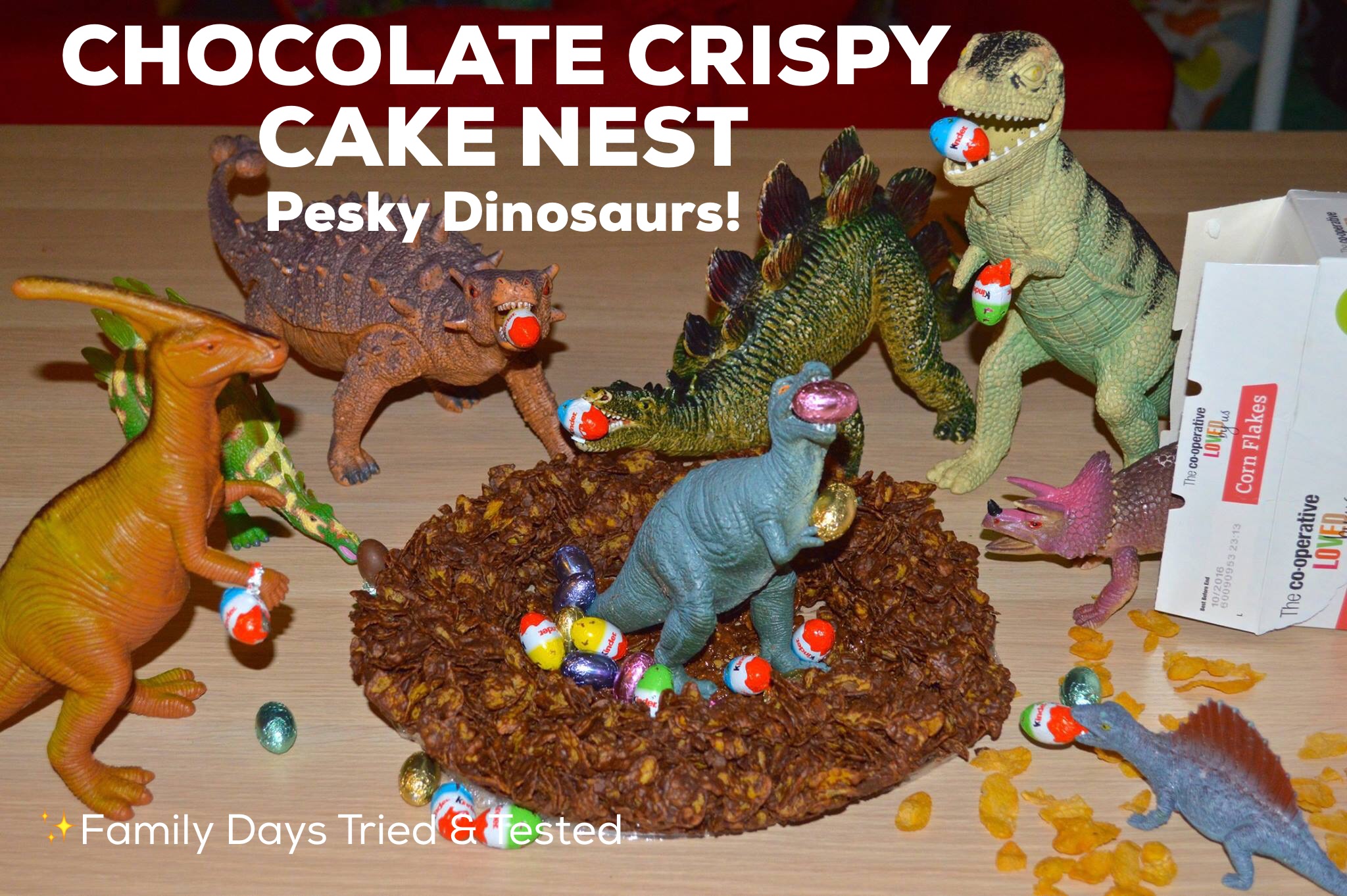Chocolate Dinosaurs Egg Filled Nest