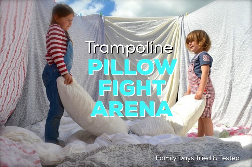 Trampoline Pillow Fight arena