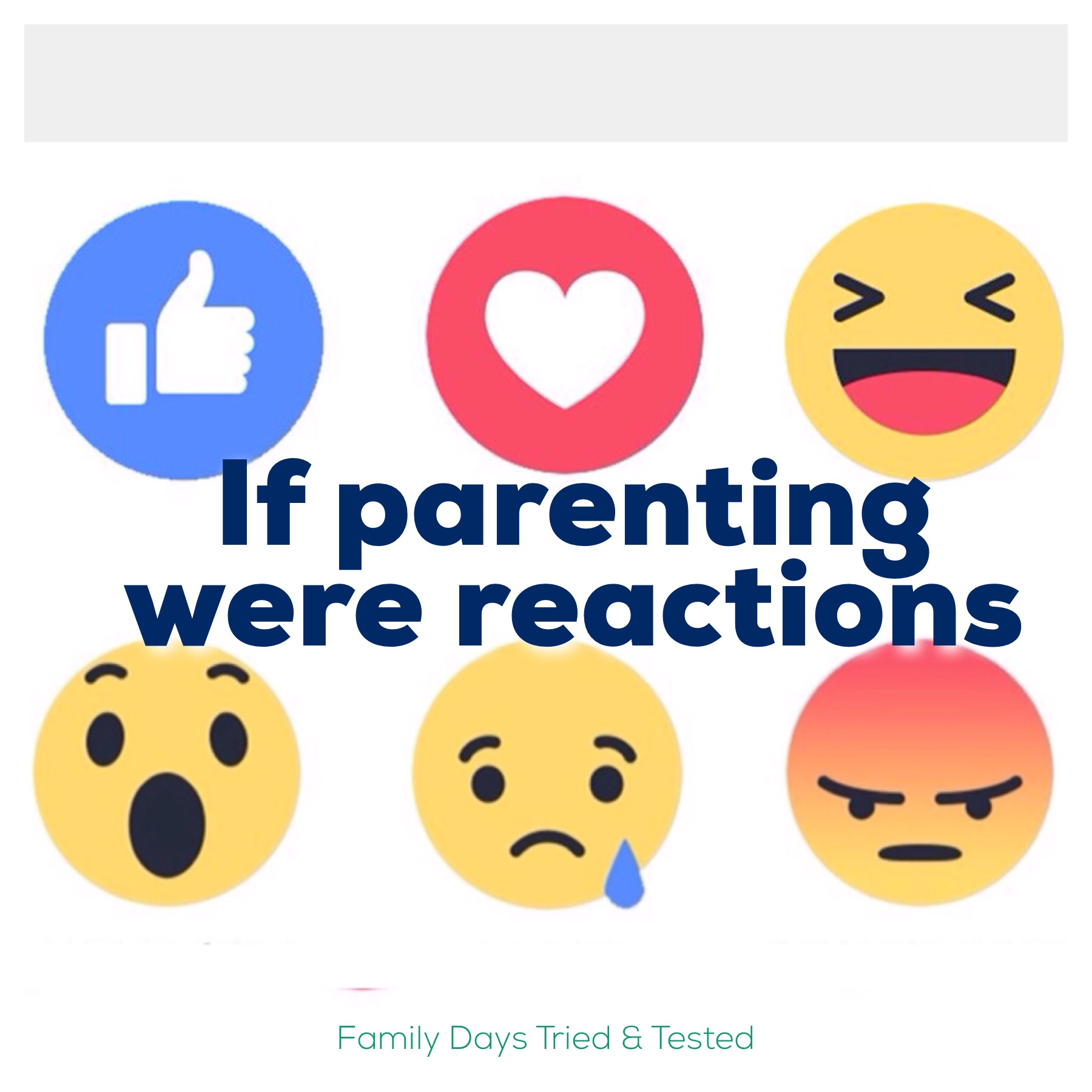 If Parenting Were Reactions