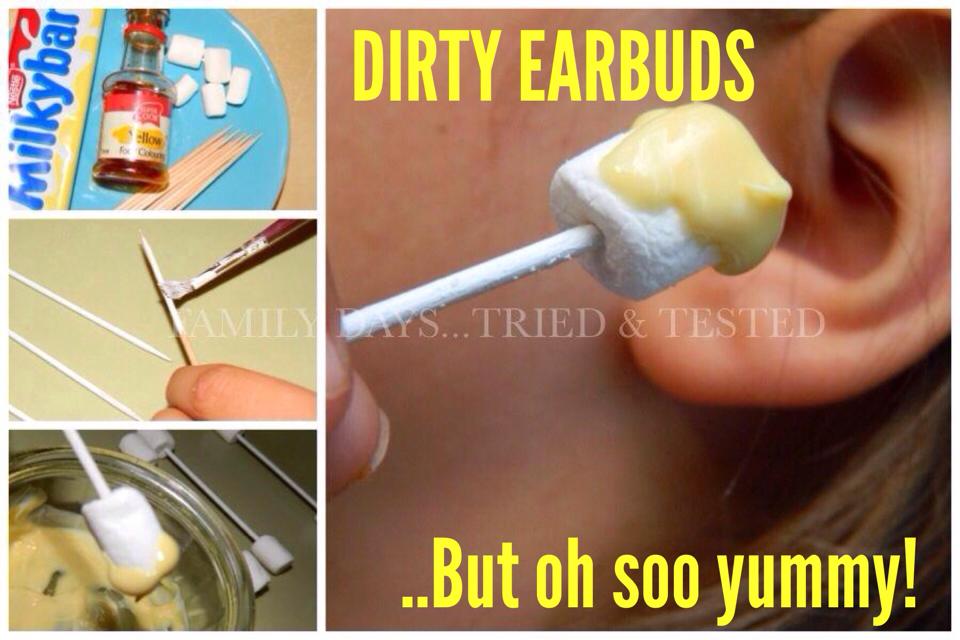 Halloween activities for kids - dirty earbuds