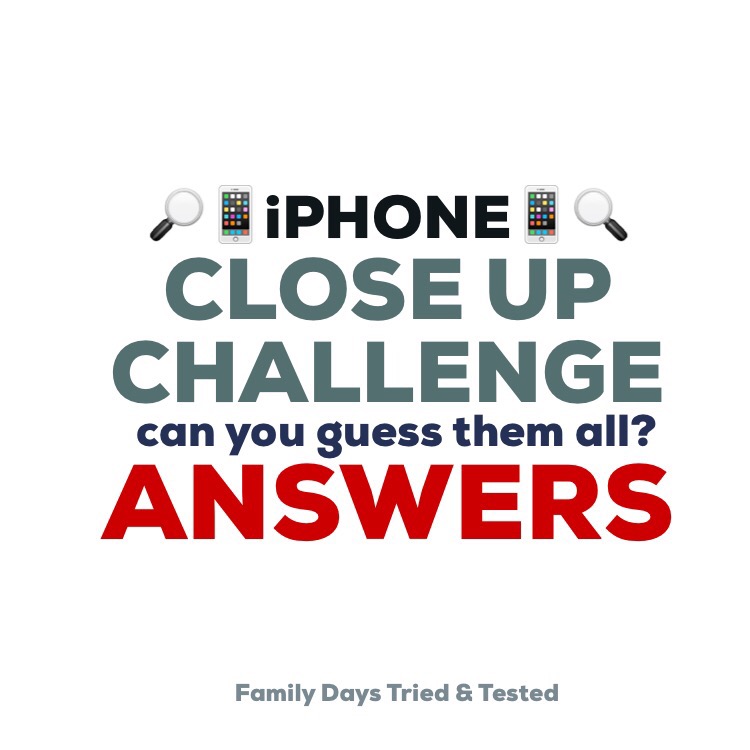 IPhone Close Up Challenge Answers