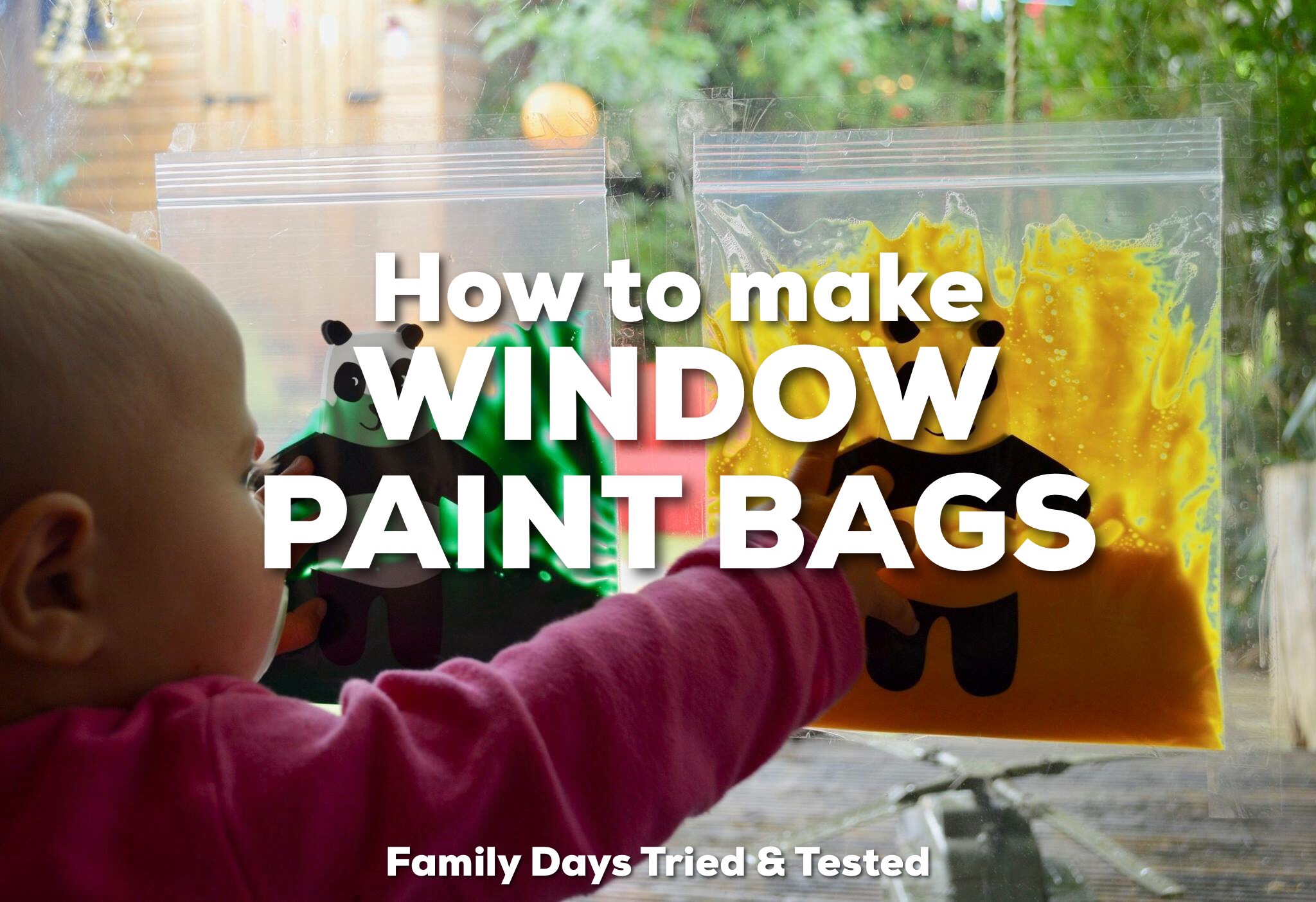 Baby Sensory Window Paint Bags