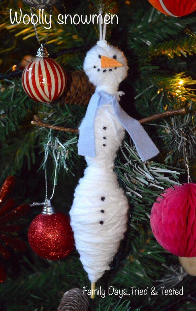 Christmas Activities For Kids - woolly twig snowman