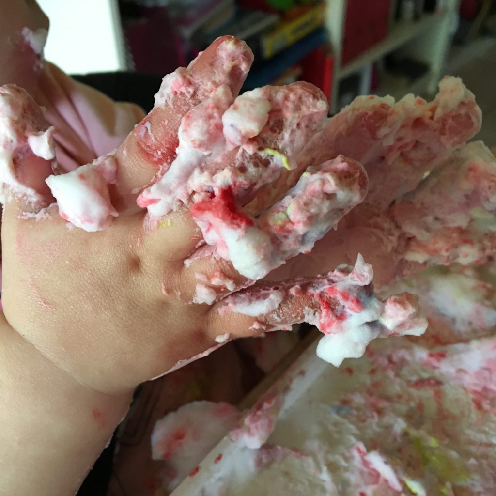 Soap Foam Toddler Sensory Play