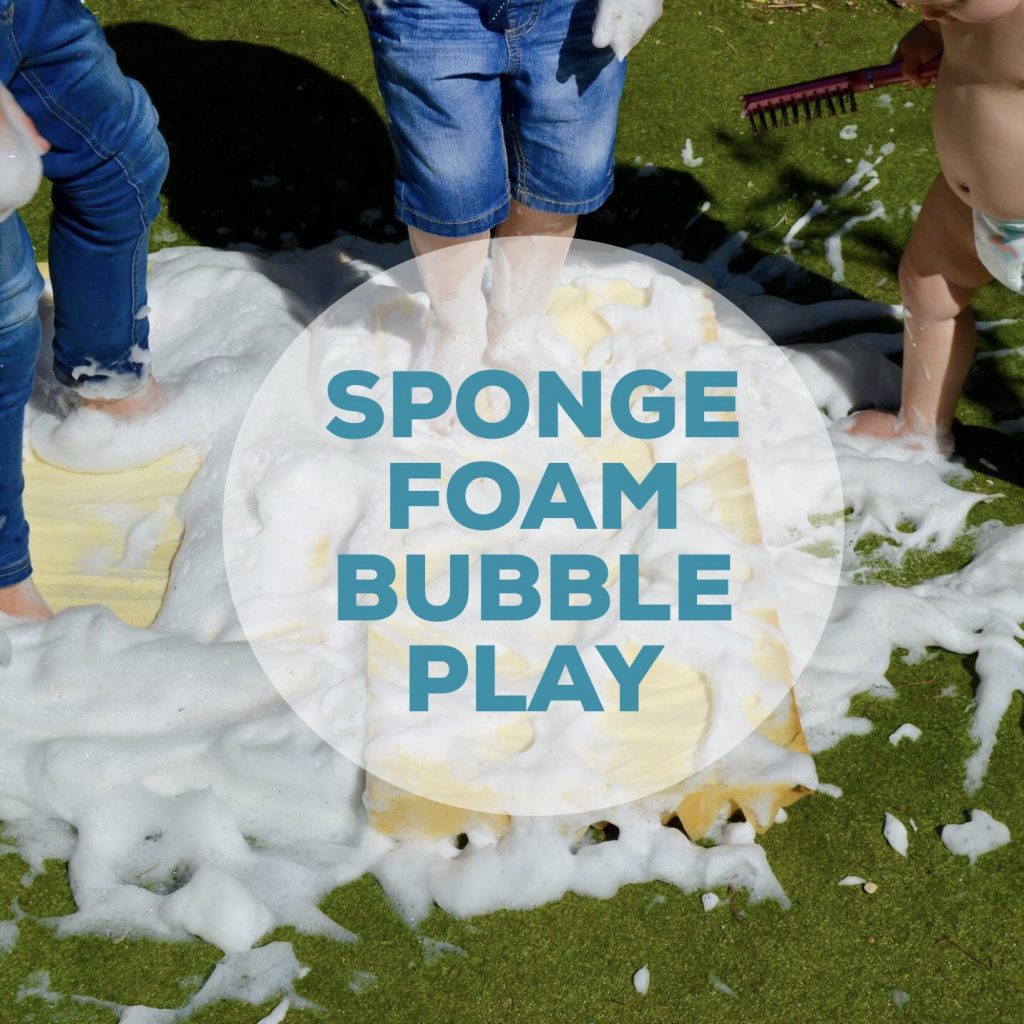 Sponge Foam Bubble Play