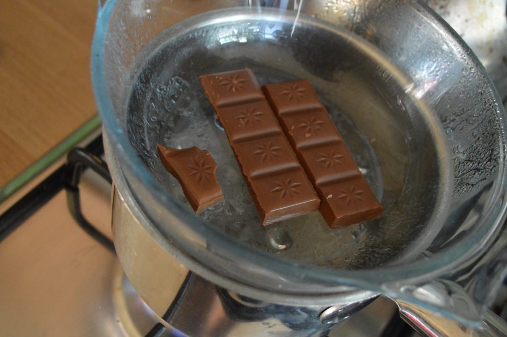 Chocolate Brownie Conkers - melt chocolate