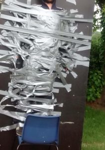 duct tape wall - school fundraising ideas