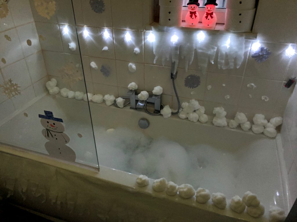 Winter Wonderland Themed Bath
