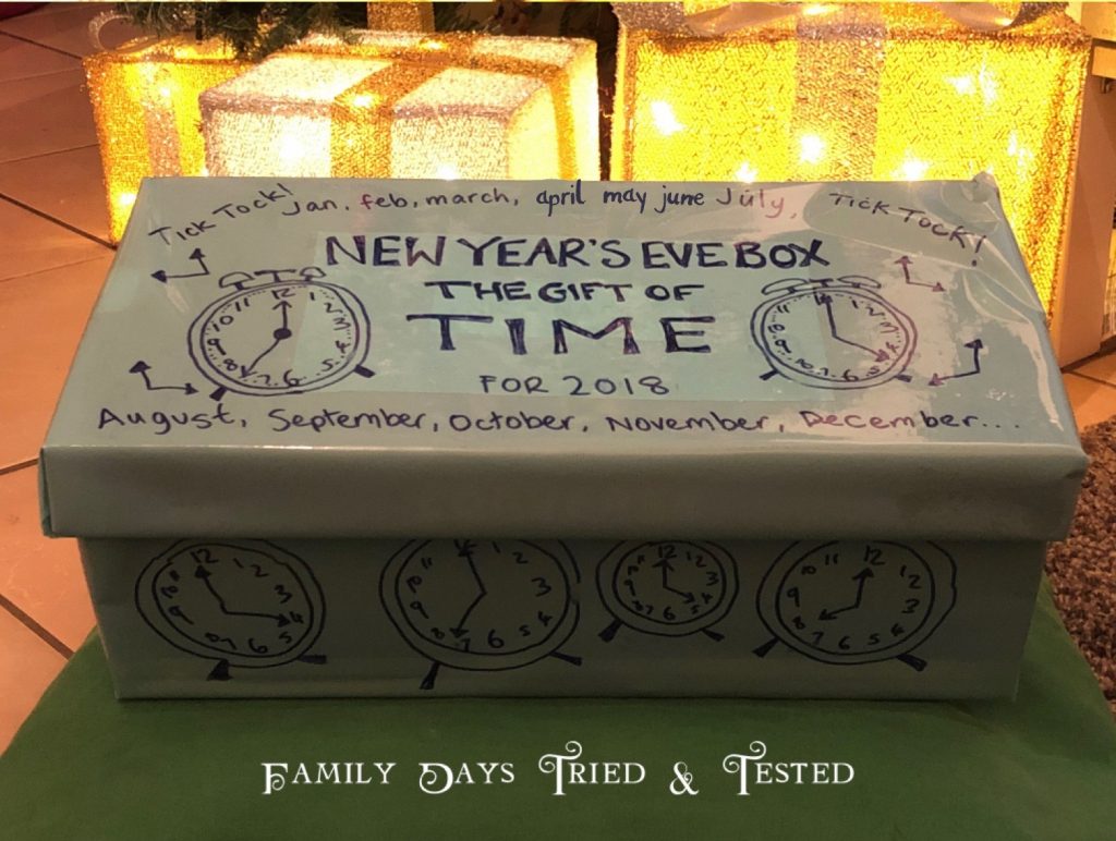 Gift Of Time New Year's Eve Box Family Days Tried And