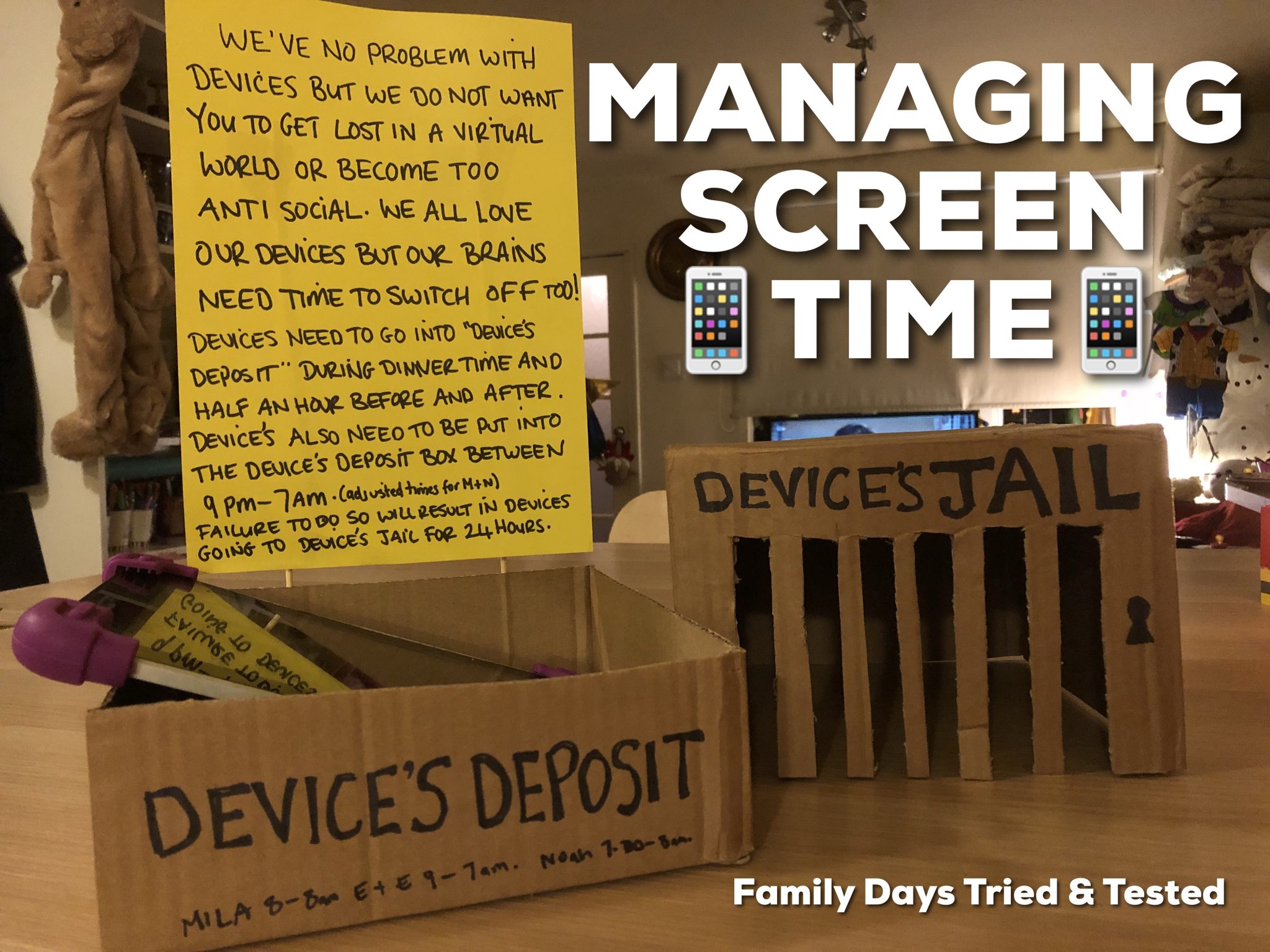 Managing screen time