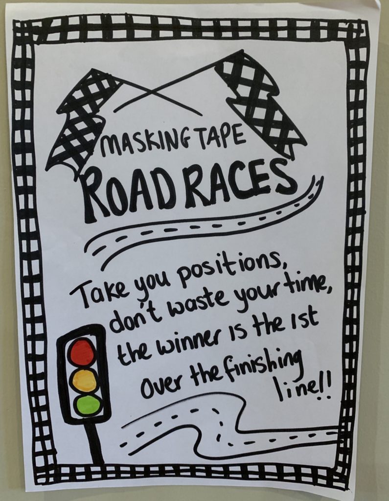 masking tape road races