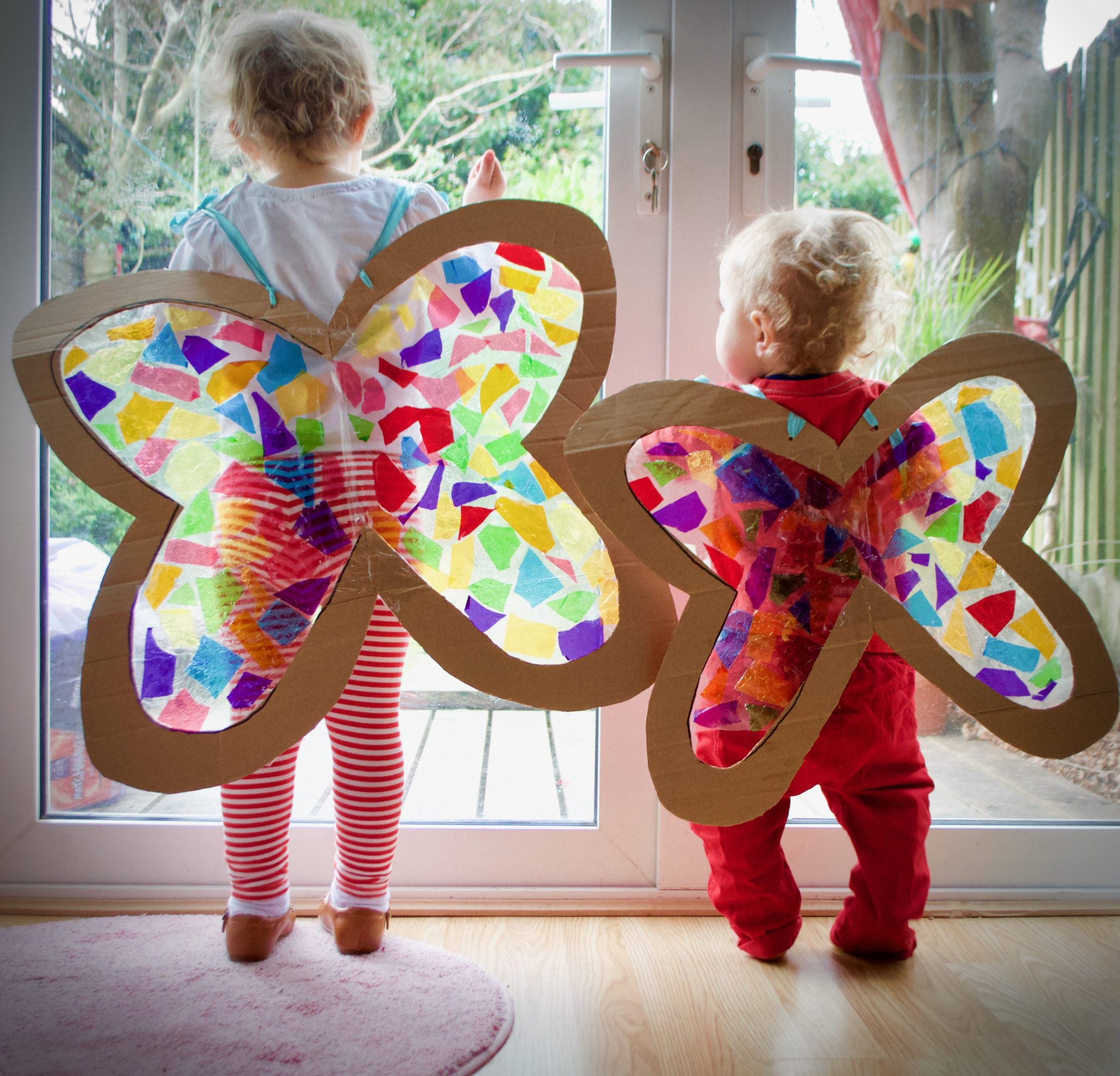 Stained Glass Butterfly Wings Costume