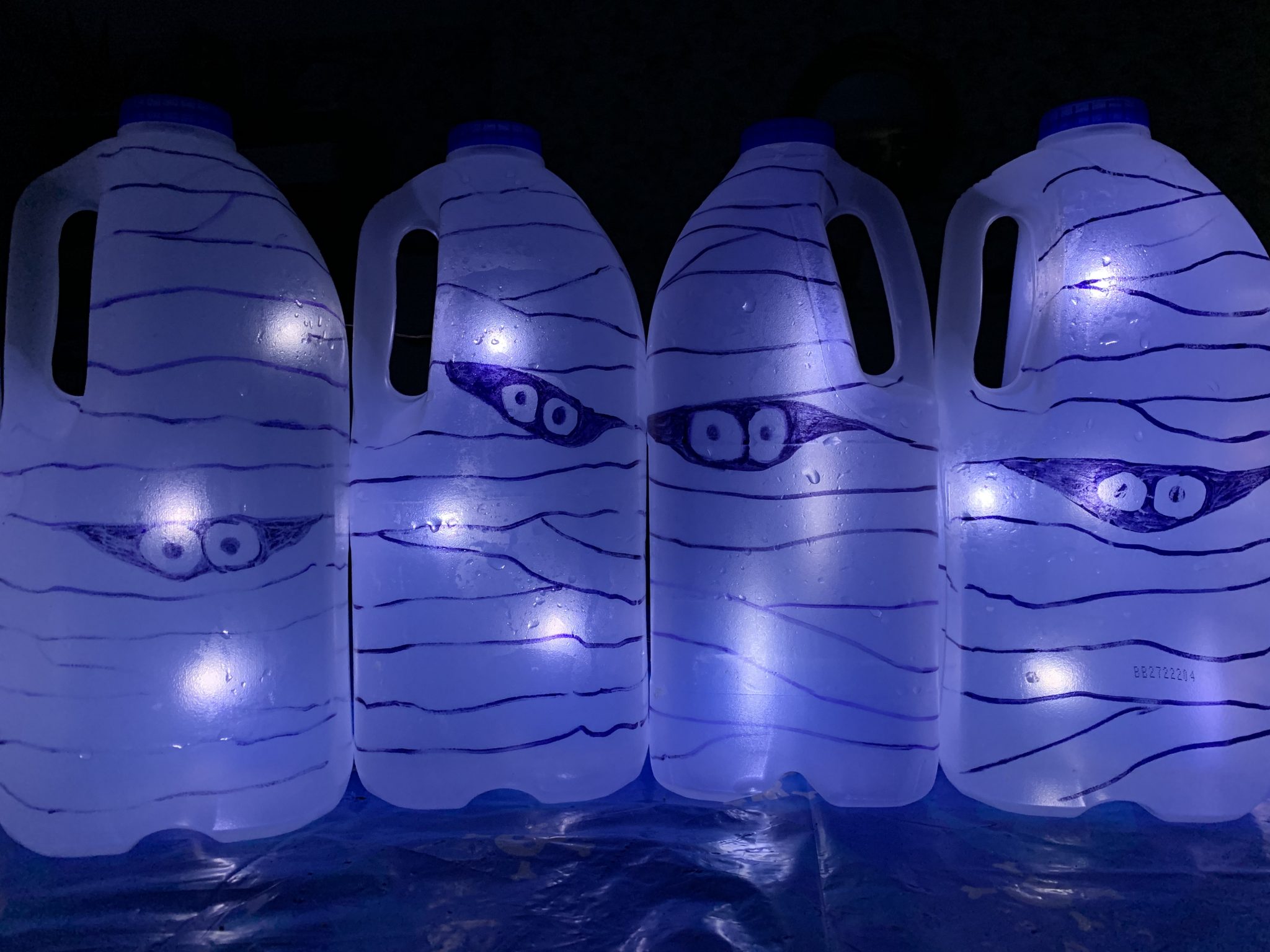 Recycled Mummy Lanterns
